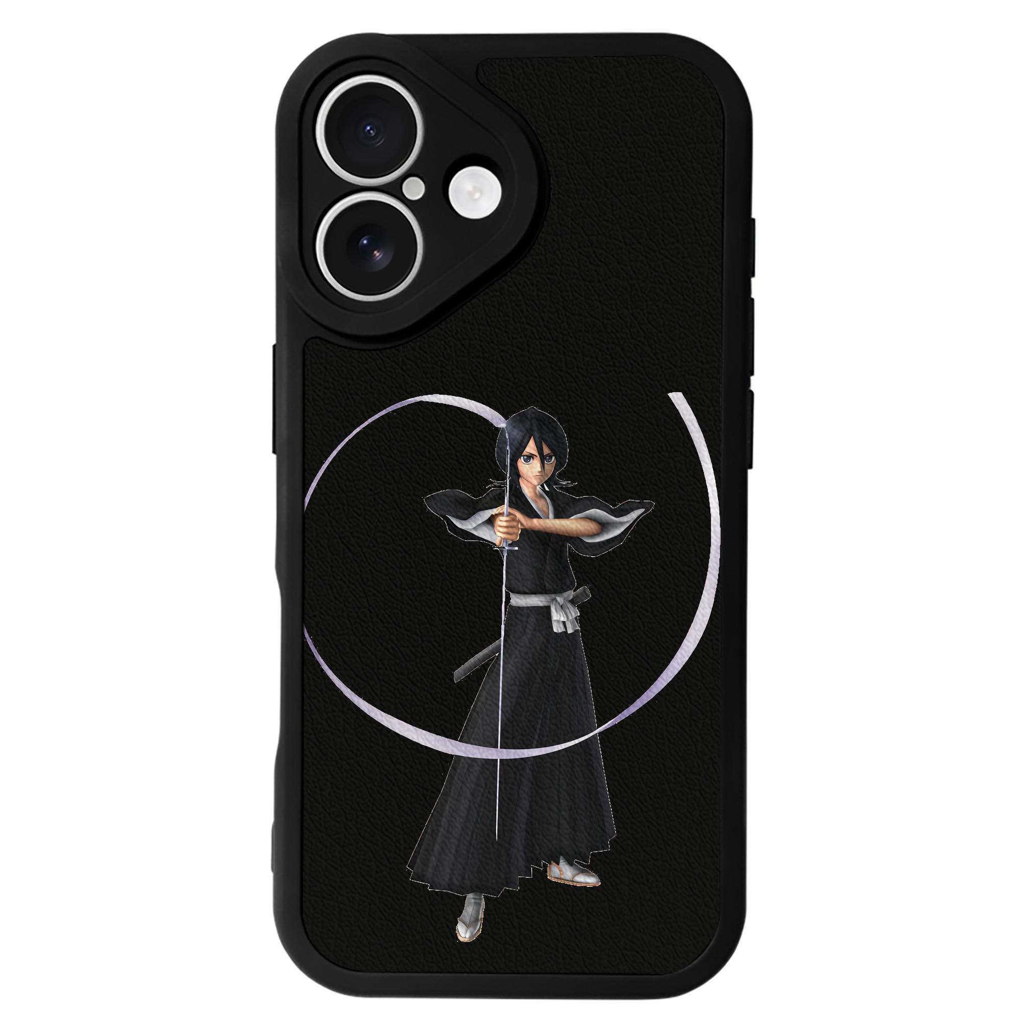 （画像用） ブリーチ 朽木ルキア BLEACH Kuchiki Rukia 【iPhone 16シリーズ対応】シリコンスマホケース（レザー調） 材質：シリコン